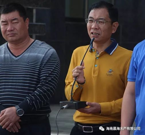 晨海水产：产业精准扶贫，情暖感恩之城1东方感城镇政府符乃贤书记现场致辞.jpg